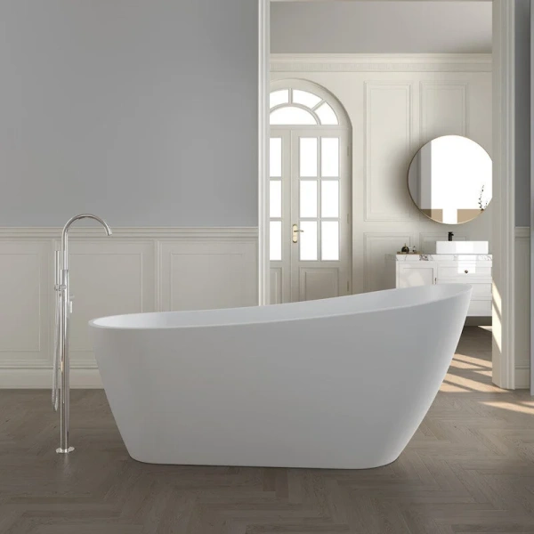 Ванна акриловая Corpa Nera Viotti CN130106, 170 х 74 см, белый матовый, без гидромассажа - фото 6