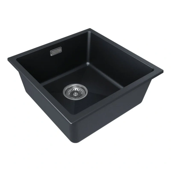 Мойка для кухни Paulmark Lumi 45 см черный металлик - фото 3