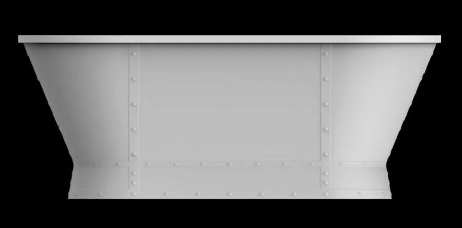 Ванна акриловая BelBagno 168х78 см отдельностоящая, ретро, в классическом стиле, прованс, декорированныe - фото 3