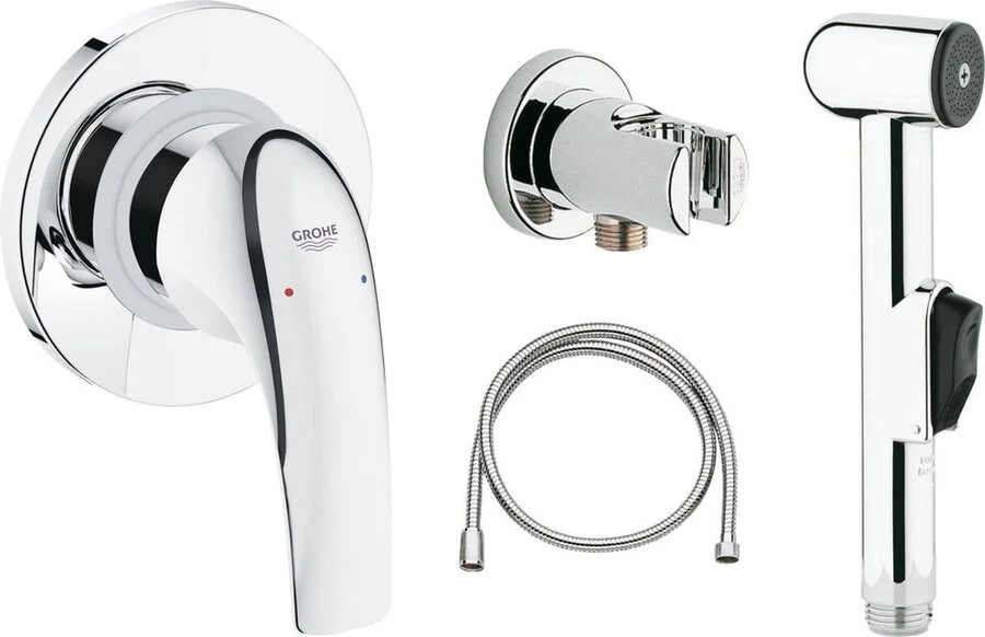 Гигиенический душ со смесителем Grohe BauCurve встраиваемый - фото 1