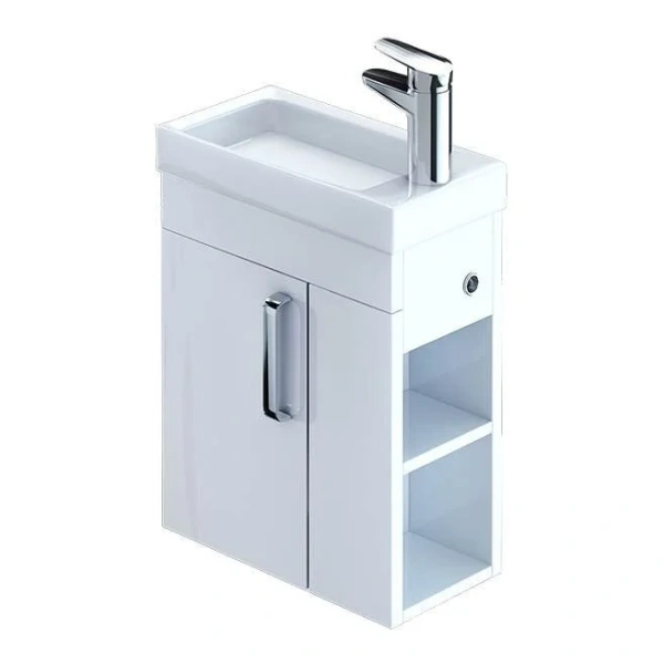 Тумба с раковиной подвесная IDDIS Torr TOR40W 40 см 1 распашная дверка