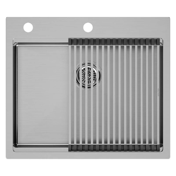 Мойка для кухни Paulmark Brim-Pro PM705951 59 см прямоугольная - фото 1