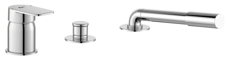 Смеситель на борт ванны Ideal Standard Tonic II с душевым гарнитуром - фото 1