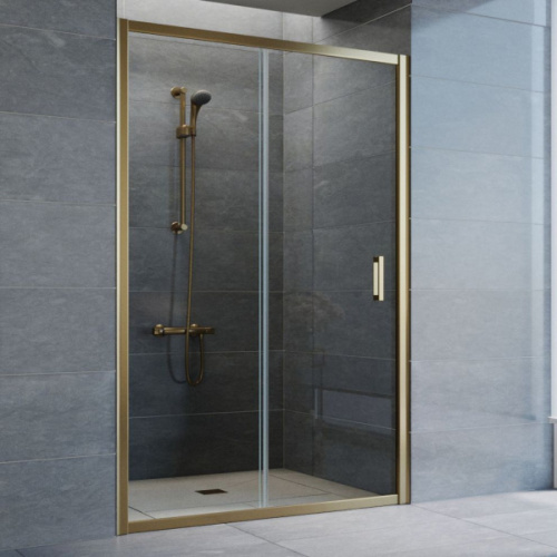 Душевая дверь стекло прозрачное Vegas-glass ZP 130 01, недорогие, в нишу, стеклянные - фото 5