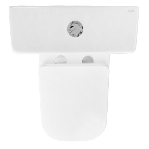 Унитаз компакт Azario Avero безободковый, белые - фото 6