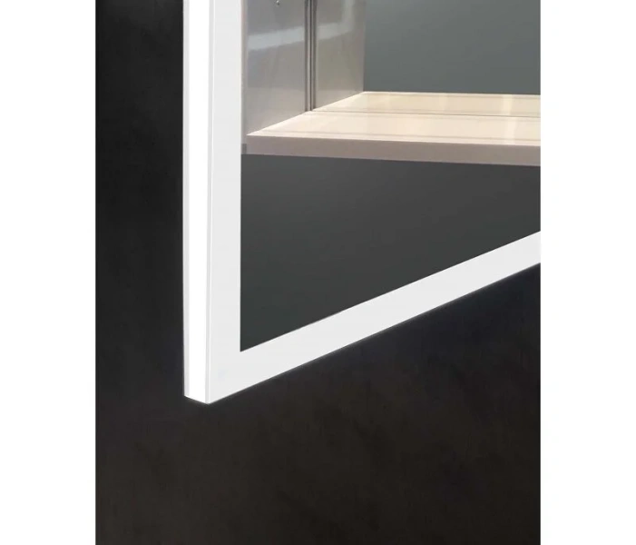 Зеркальный шкаф с подсветкой Акватек 80 см алюминиевый корпус, навесные - фото 5