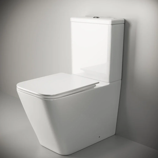 Унитаз компакт Ceramica Nova Cubic безободковый - фото 4