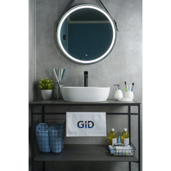 Раковина GID Lago N9026b 48 см белая, одинарные, недорогие, с антигрязевым покрытием - фото 8