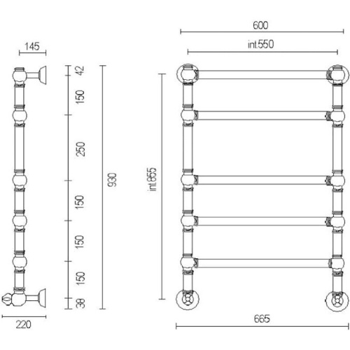 Полотенцесушитель водяной Margaroli Armonia 9-464 - фото 3