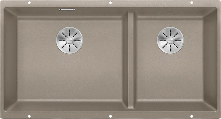 Мойка для кухни Blanco Subline 480/320-U 85.5 см серый беж - фото 1