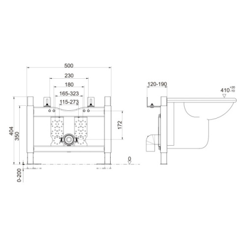 Инсталляция для биде Migliore Better Bide металлическая - фото 2