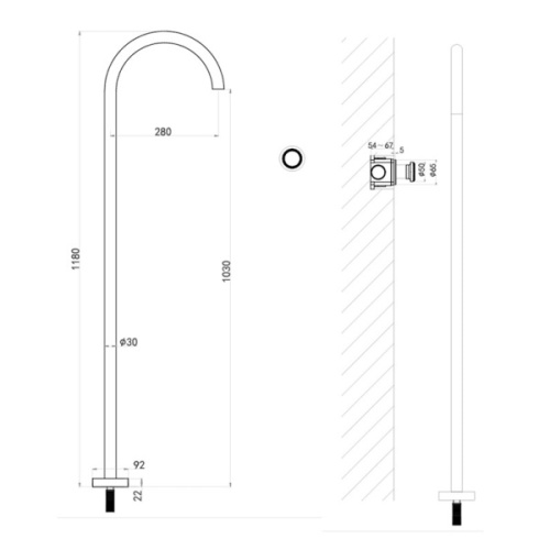 Смеситель для раковины ALTROBAGNO Ricco 010311 медь матовая - фото 3
