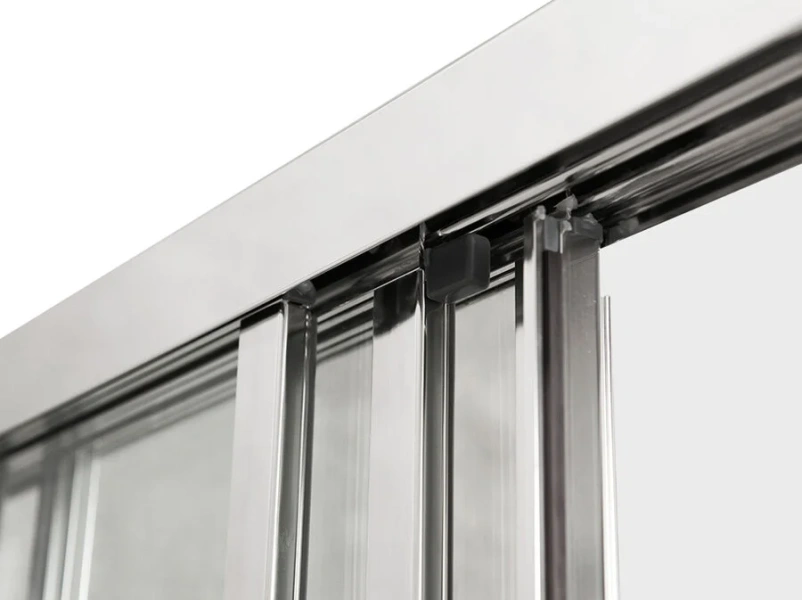 Душевой уголок Grossman Alba 90x90 см двери раздвижные, стеклянные, угловые, без поддона - фото 6