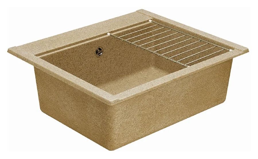 Мойка для кухни Акватон Делия 60 см песочная - фото 4