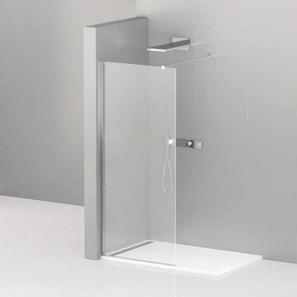 Душевая перегородка Cezares Liberta 125 см профиль хром - фото 1
