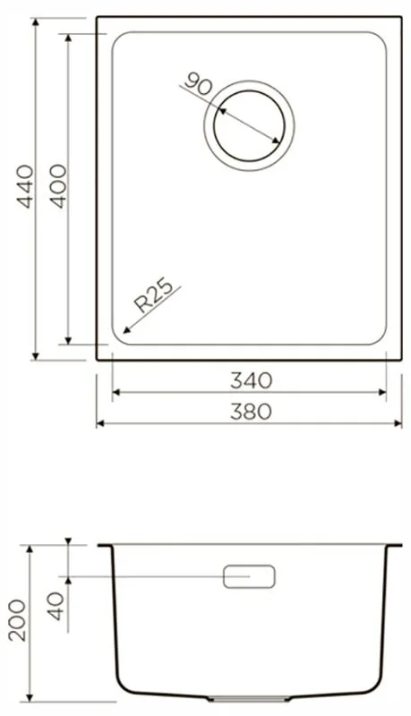 Мойка для кухни Omoikiri Tadzava 38-U/I-IN 38 см нержавеющая сталь - фото 2