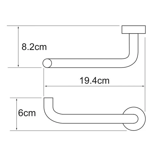 Бумагодержатель WasserKRAFT Donau хром - фото 2