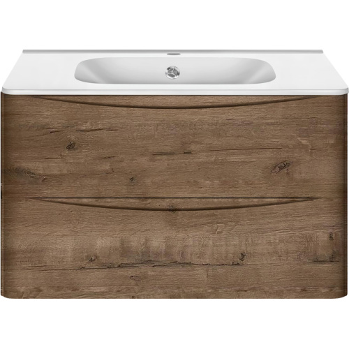 Тумба с раковиной подвесная Vincea Paola VMC-2P800 79,4 см с выдвижными ящиками, комплект (набор) - фото 8