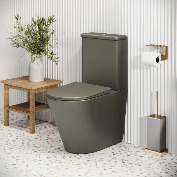 Унитаз компакт Grossman Color хаки матовый, с задним подводом воды - фото 8