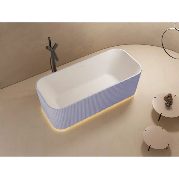 Ванна из искусственного камня Abber Stein 170x75 см фиолетовая, современныe, hi-tech - фото 3