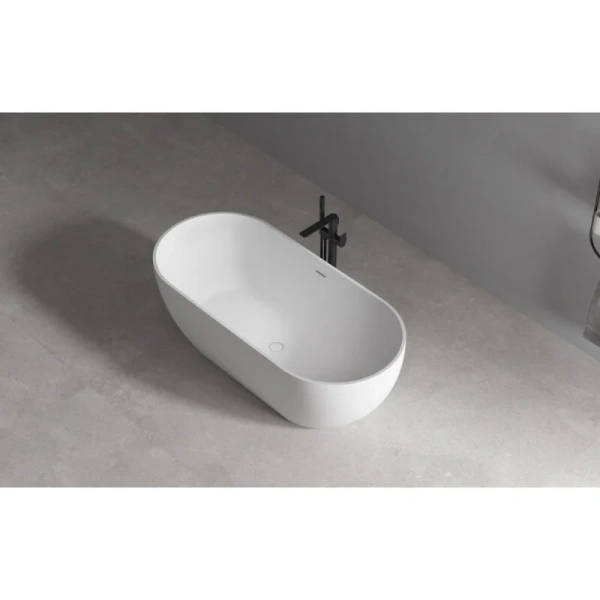 Ванна акриловая Abber 172x79 см белая матовая, овальные - фото 5