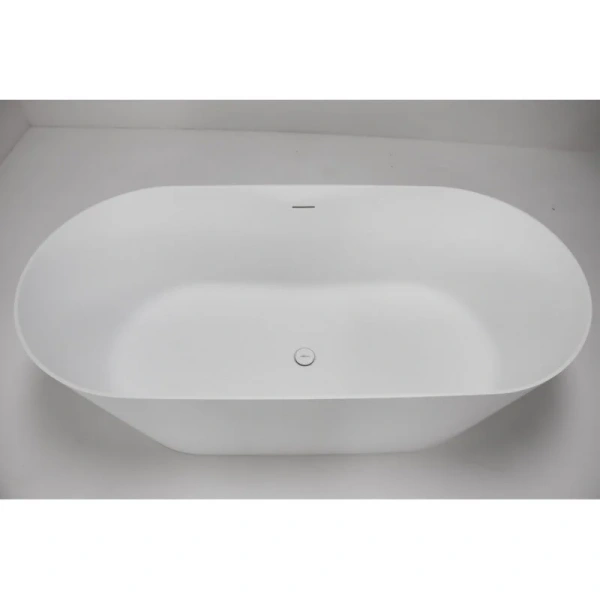 Ванна из искусственного камня Abber Stein 170x80 см белая матовая, отдельностоящие - фото 7
