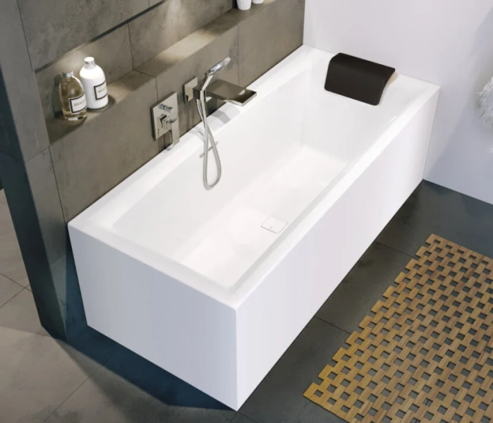 Акриловая ванна Riho Still Square Elite Plug & Play B099030005/B099031005, 180 x 80 см, левая/правая, цвет белый, без гидромассажа - фото 6