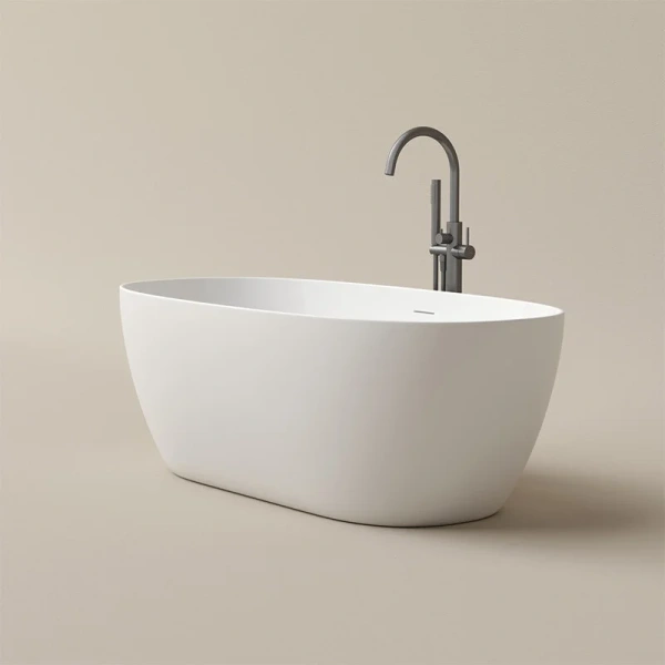 Aкриловая ванна Sancos Oval FB21 отдельностоящая, 170 х 80 см, белый - фото 3