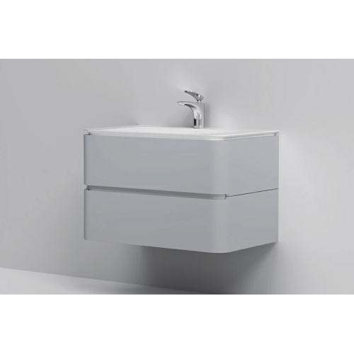 Тумба под раковину подвесная Am.Pm Sensation 80 см серый шелк, серая - фото 7