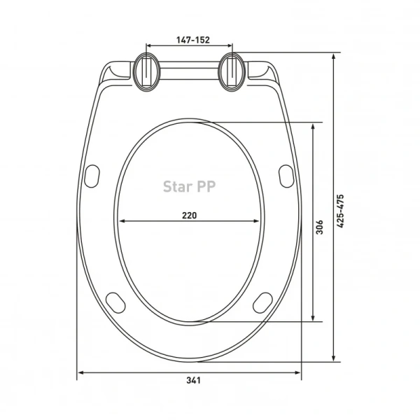 Крышка-сидение Berges Star белая, в наличии index_2 - фото 6