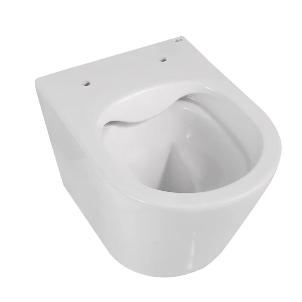 Унитаз подвесной Abber Bequem белый, недорогие, безободковые, сиденье с микролифтом , с антивсплеском - фото 6