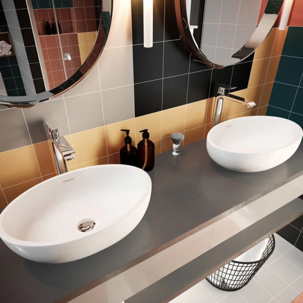 Раковина Sanita Luxe Ringo 53 см белая, одинарные - фото 8