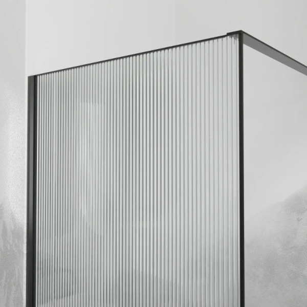 Душевая перегородка RGW Walk In WA-08B 110 см профиль черный, черные - фото 3