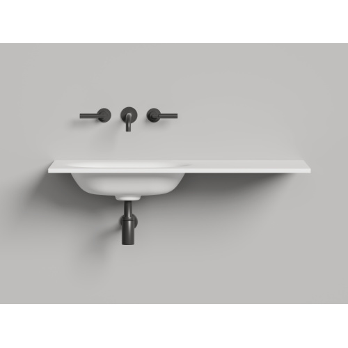 Раковина Salini Onda Flow Oval 200 см белый матовый - фото 3