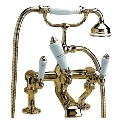 Смеситель для ванны Devon & Devon Dandy светлое золото - фото 1