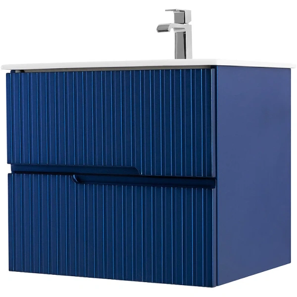 Тумба под раковину подвесная Cezares Duet 60 см Sapfiro, современная, hi-tech - фото 3