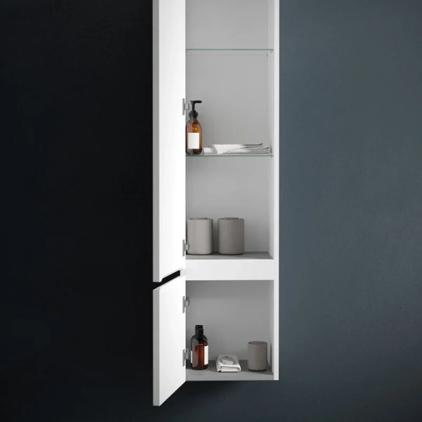 Шкаф-пенал подвесной Sancos Very 35 см правый, bianco, окрашенные - фото 8