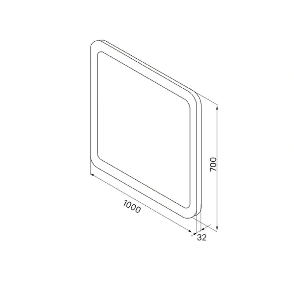 Зеркало с подсветкой IDDIS Edifice 100 см прямоугольное, нет в наличии - фото 2