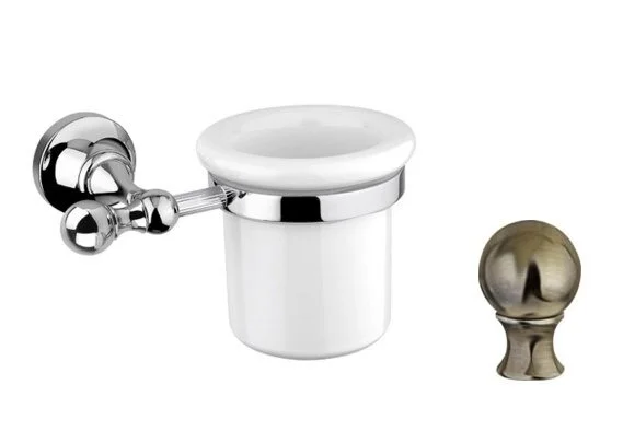 Стакан для ванной Cezares Olimp бронза, металлические, из керамики - фото 4