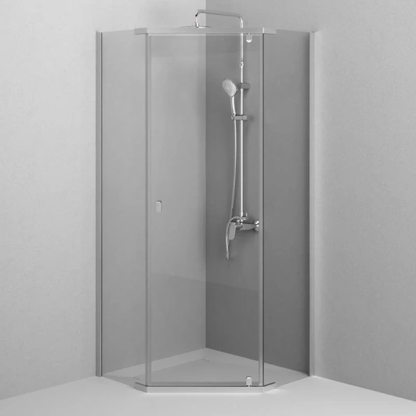 Душевой уголок Am.Pm Sunny 90x90 см профиль хром, прозрачные - фото 8