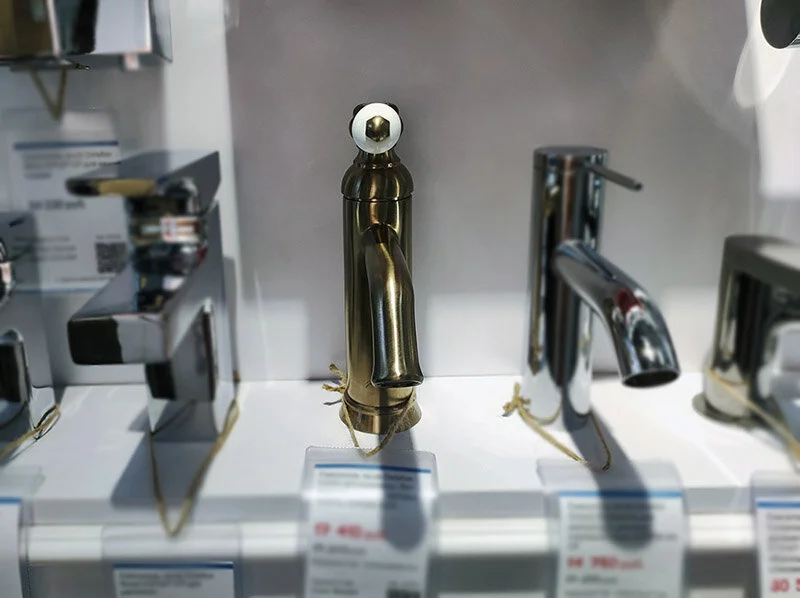 Смеситель для раковины Jacob Delafon Louise однозахватный, матовое золото, из латуни, округлая форма - фото 5