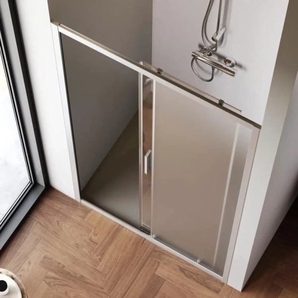 Душевая дверь в нишу AM.PM Gem Solo 110 см профиль хром стекло матовое, матовые - фото 7