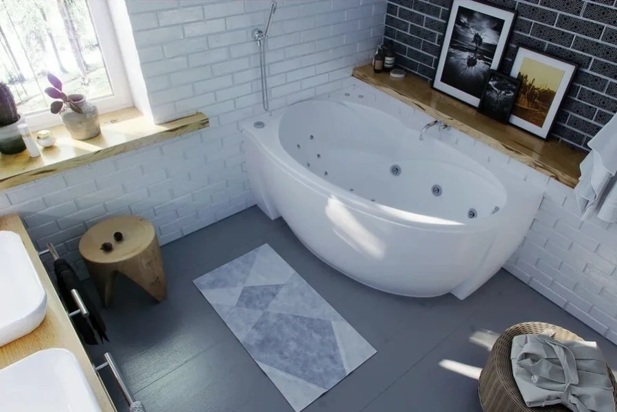 Ванна акриловая Акватек Бетта 150x95 см левая, современныe, hi-tech - фото 3