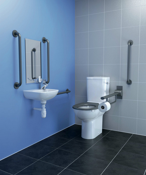 Поручень для ванной Ideal Standard Contour S6360 складной шарнирный, настенные - фото 5