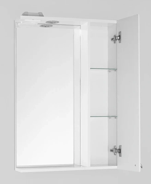 Зеркальный шкаф с подсветкой Style Line Канна 60 см белый - фото 4