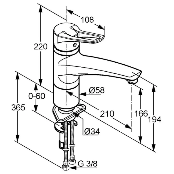 Смеситель для кухни Kludi MX 39904 латунь - фото 2