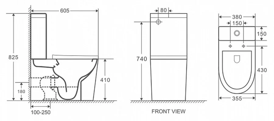 Унитаз компакт Grossman GR-4450 с бачком, современные, hi-tech - фото 2