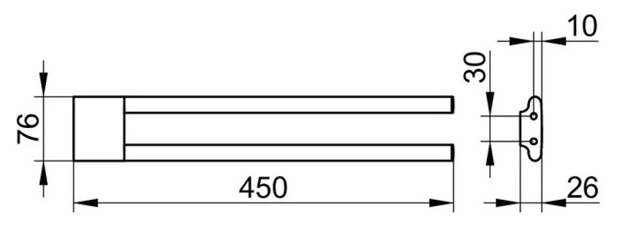 Полотенцедержатель для ванной Keuco Edition 400 11518 - фото 2