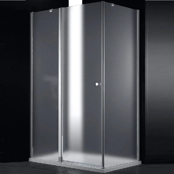 Душевой уголок Cezares Elena 90x80 см правый рифленое стекло - фото 1