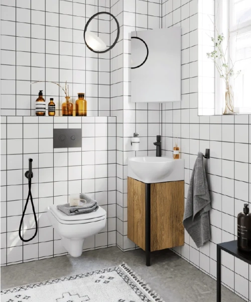 Тумба под раковину напольная Aqwella Porto 36.5 см дуб балтийский, комплект (набор) - фото 7